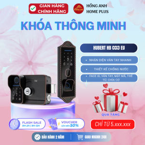Khóa cửa cổng điện tử thông minh Hubert HB CCI3 EU black face id chống nước IP68 công nghệ Đức
