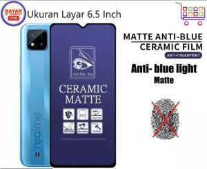 tg anti blue light realme c20 anti sinar radiasi tempered glass pelindung layar anti gores full screen