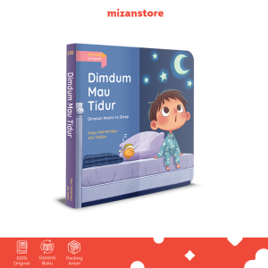 Dimdum Mau Tidur (Dimdum Wants to Sleep) - Buku Lipat Bilingual | Boardbook Anak