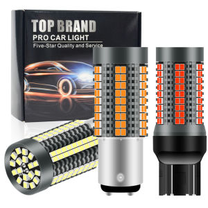 1156 BA15S P21W T20 7443 1157 126SMD Led Canbus Error Free Signal Lamp Bay15d P21/5w Led Turn Signal Brake Lights