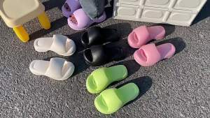 [Free Shipping] Super Thick WomenS Summer New Fashion Outdoor Solid Color High-Heeled Eva Home Slip-On Sandals For Summer
