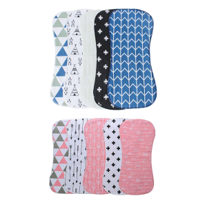 Baby Spit Up Cloth And Nursing Shoulder Protector 3 Layer Cotton Fabric Highly Absorbent For Delicate Skin Easy Foldable