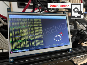 จอแสดงผล lcd 7นิ้ว IPS พร้อมกรอบอลูมิเนียม สําหรับ Windows Linux Mac raspberry Bitcoin 1024x600