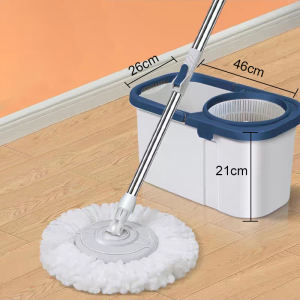 Spin mop With Spinner and Bucket Magic Tornado Mop Rectangle White Magic Spinning Mop Floor mop Floor Cleaning Flat Mop