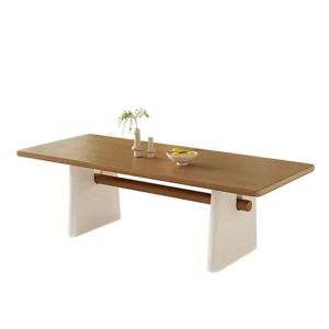 Dining Table Solid Wood Dining Table Chair Combination Restaurant Log Negotiation Table Living Room Tea Table