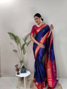 [Pre Order] Most Beautiful 1 Minute Ready To Wear Cotton Silk Saree ~ Delivery Lead Time : 10 days