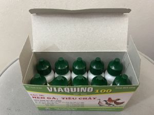 Hen Gà Tiêu Chảy VIAQUINO 100ml (Chai 10ml) nhỏ miệng trực tiếp hoặc pha nước uống