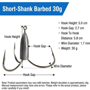 High Carbon Steel Treble Hooks Fishing Tackle with barbed anchor Lure Fishing Accessories
