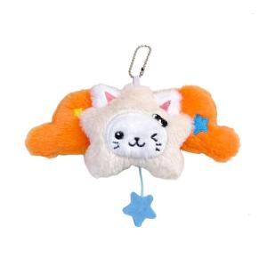 Soft Stuffed Star Wing Keyring Pendant Doll Decoration For Backpacks Or Gifts Plush Key Holder School Bag Accessories