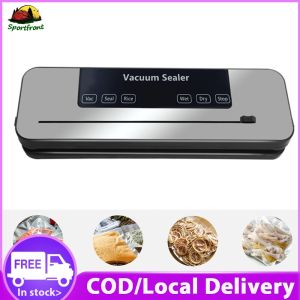 Small Automatic Food Sealer with Built-in Cutter for Dry and Moist Food Sealing Cordless Operation