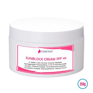 Sunblock Cream SPF 45 for Sun Skin Protection 250g