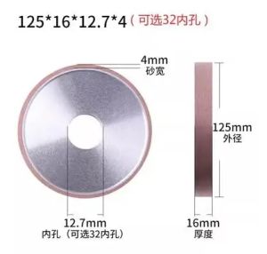 Hanson8 Diamond Grinding Wheel Grinder Steel Alloy Parallel Resin Polishing Wheels 2B5Z7
