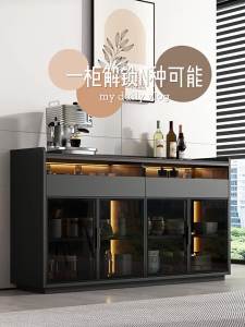 ⚡Living Room Glass Door Tea Water Cabinet Storage Cabinet Kitchen Drawer Storage Sideboard Decorative Bedroom Furniture