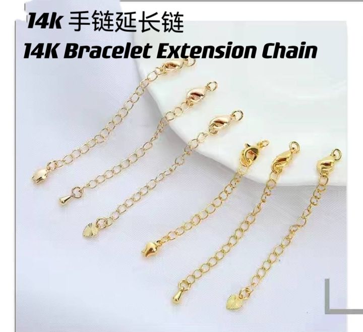 A necklace or a bracelet extender. (14 karat Solid Gold) - CG399N. Sta –  Chic in Gold