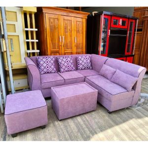(Free Ongkir) Sofa L Putus / L Sudut +Puff