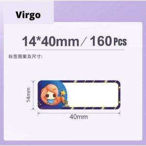 Niimbot D11 Thermal Label Printer Paper Heat Sensitive Adhesive Sticker Refill Zodiac