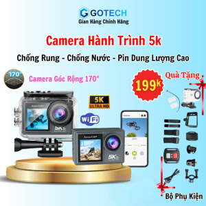 Camera Hành Trình Xe Máy Camera 5K Sports Ultra HD Siêu Nét Chống Rung Chống Nước Gắn Xe Máy Ô Tô Mũ Bảo Hiểm