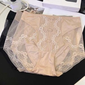 YSUNNY Chinese Style Lace Panties Sweet Frog Buckle Lace Flower Underwear Breathable Underpants Satin Silk Briefs Women Women