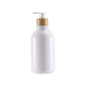 NOCASE 300/500ml Frosted Container Trang trí nội thất Dầu gội đầu Bơm Chai Tre Bơm Xà phòng Dispenser Phụ Kiện phòng tắm