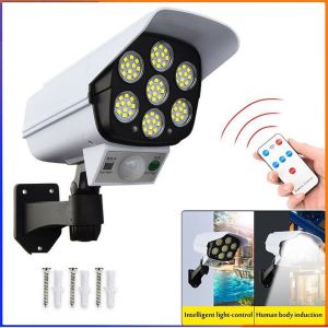 Đèn Năng Lượng Mặt Trời Giả Camera Chống Trộm - Chống Nước - Có Điều Khiển Cảm Biến - Tiết Kiệm