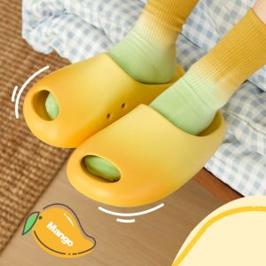 SDRYHTDH Dễ thương Dép xoài Mềm Chống trượt Dép Eva Thời trang Xăng đan Trượt gối Friut Mùa hè