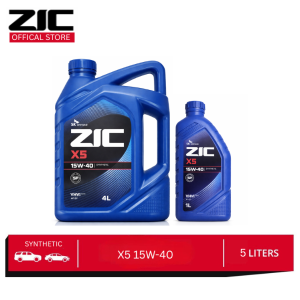 SK ZIC X5 15W-40 5 Liters Synthetic Engine Oil for Gasoline Engines