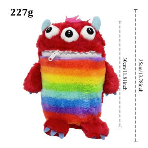 In-Stock Hot-Selling New Product: "Worried Delicious Monster" Cute Kids Plush Toy / Plush Zipper Doll  LXF