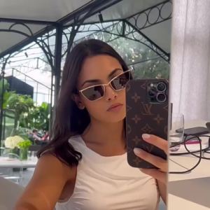 High-end metal fashion cat-eye trendy sunglasses  ins Trendy Internet Celebrity Cyber Sunglasses