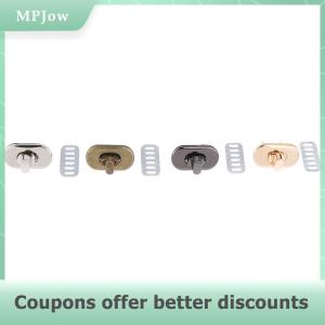 【MPJow】 Mini Oval Twist Lock Turn Locks Metal Closure Buckle For Purse Wallet Womens Handbag Shoulder Bag Accessories
