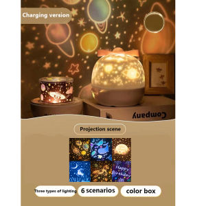 Childrens bedroom night light decorative light Primary School Music Projection Lamp Birthday Gift