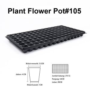 【Ready stokCOD】10/20/30/40 PCS Pot Bibit /Tray Semai / Seedling Pot / Pot Tray Semai Bibit Benih 72/105/128 Holes