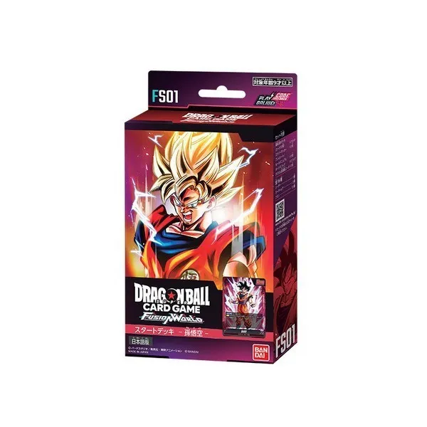 แอ็คชั่นฟิกเกอร์ Bandai Dragon Ball Super Card Game Fusion World Starter Deck FS01 Son Goko Red 4570118119308 (การ์ด)