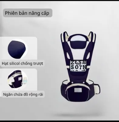 Địu em bé có bệ ngồi ngăn để đồ cho bé từ 0-36 tháng - địu ngồi đa năng 9 tư thế an toàn tiện lợi cho mẹ và bé yêu