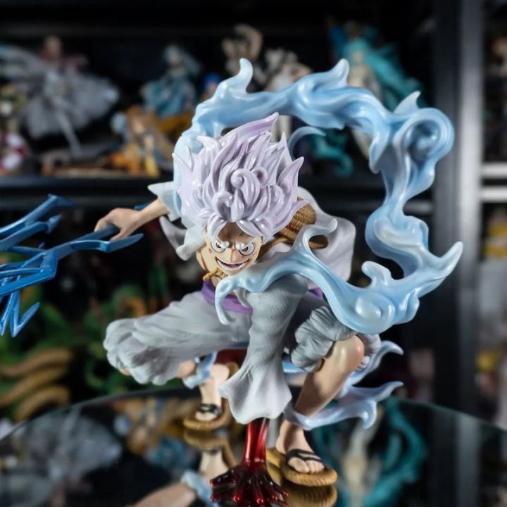 GK One Piece Anime Monkey D Luffy Gear 5 Sun God Nikka Statue Figure ...