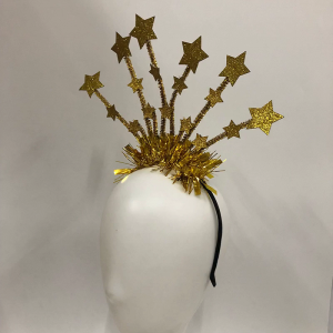 Sequins Stars Headband New Year Tiara Christmas Hair Hoop Glitter Tinsel Headdress Novelty Photo Props Party Supplies