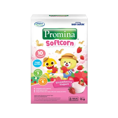 Promina Softcorn Strawberry Yogurt 15gr