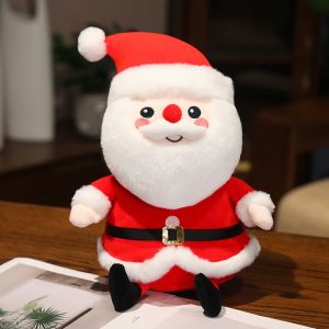 JOJO CASTLE 2025 Merry Christmas Gift Ideas for Kids Santa Claus Plush Doll Pillow Santa Claus Stuffed Toys Super Soft Holiday Gifts Christmas Gifts Party Decorations 圣诞节礼物