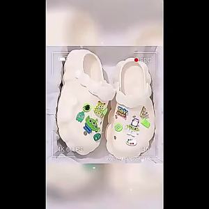 [Free Shipping] WomenS Thick-Soled Clogs Cute Summer Beach Sandals Height-Increasing Non-Slip Closed-Toe Design Suitable For Both Indoor And Outdoor Wear