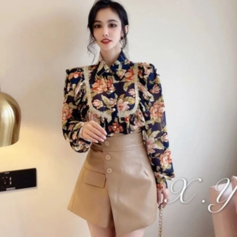 5192 LONA RUFFLE SHIRT – KEMEJA IMPORT WANITA ATASAN FASHION – JUAL BAJU  IMPORT – FASHION KOREA –KOREA FASHION – KPOP FASHION – KOREAN STYLE- BAJU 