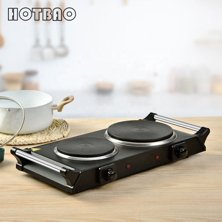 Double Electric Furnace Hot Plate Cooktop Electric Burner Portable Hot Plate Travel Cook Stove