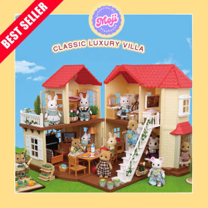 บ้านตุ๊กตากระต่าย ขายดีสุด ครอบครัวแรบบิท บ้านหลังใหญ่พร้อมเฟอร์นิเจอร์ เล่นสนุก