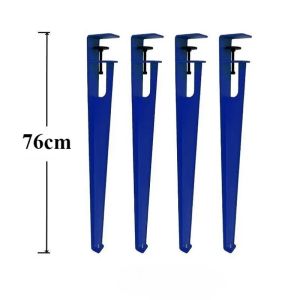 FFBH Iron Table Leg Blue Metal Support Furniture Legs 4pcs Coffee Desk Dining Table Foot Wheels for Furniture Moving Tables Feet N7Y3P