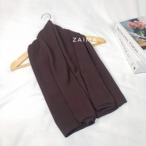 Khimar 2 Layer Haura Ceruti  Babydoll Non Pad Jilbab Instan Syari Jumbo Free Cadar Double Layer