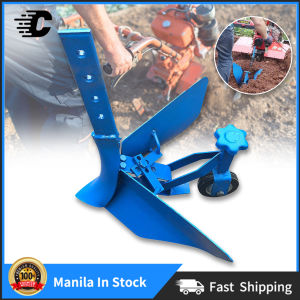 Micro Tillage Machine Rotary Cultivator Opener Furrow Plough Adjustable Walking Multifunction Small Orchard Fertilization Digging the Trench Agriculture Farming Equipment Machin