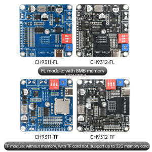 Ch9311/ch9312 DC 6-35V 20W công suất cao MP3 phát lại bộ giải mã mô-đun-10 kênh độc lập điều khiển âm thanh với 8Mb Flash & khe cắm thẻ TF