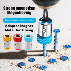 Adapter Adaptor Kepala Magnet Obeng Sekrup Baut Anti Slip Magnetic Magnetizer Ring Screwdriver Bits