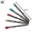 Mũi vít Nhật Bản PH2 dài 100mm Fukuoka đa năng trợ lực, đầu mũi bắn vít 2 đầu 4 cạnh bake có vòng nam châm từ tính siêu hít, mũi bắt vít PH2x100mm thép S2 siêu cứng, chống tòe, mũi bắt vít mũi dù, đầu bắt vít tới hạn cao cấp. 