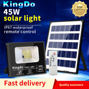 Bảo hành 5 năm Đèn pha LED năng lượng mặt trời 45W Đèn đường ngoài trời Không thấm nước với điều khiển từ xa