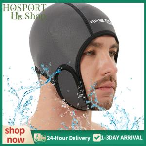 【HPS】 2mm Neoprene Dive Hood Scuba Diving Hood Quick Dry Swim Cap Stretchable Thermal Hood Surfing Head Cover for Water Sports