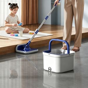 [SG]Spin Mop Set Self Cleaning Spin Mop And Bucket Set Self Wash Hands Free Wringing Spin Rinse Dry